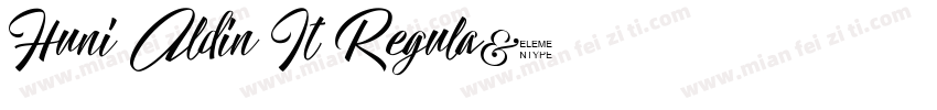 Huni_Aldin It Regula字体转换